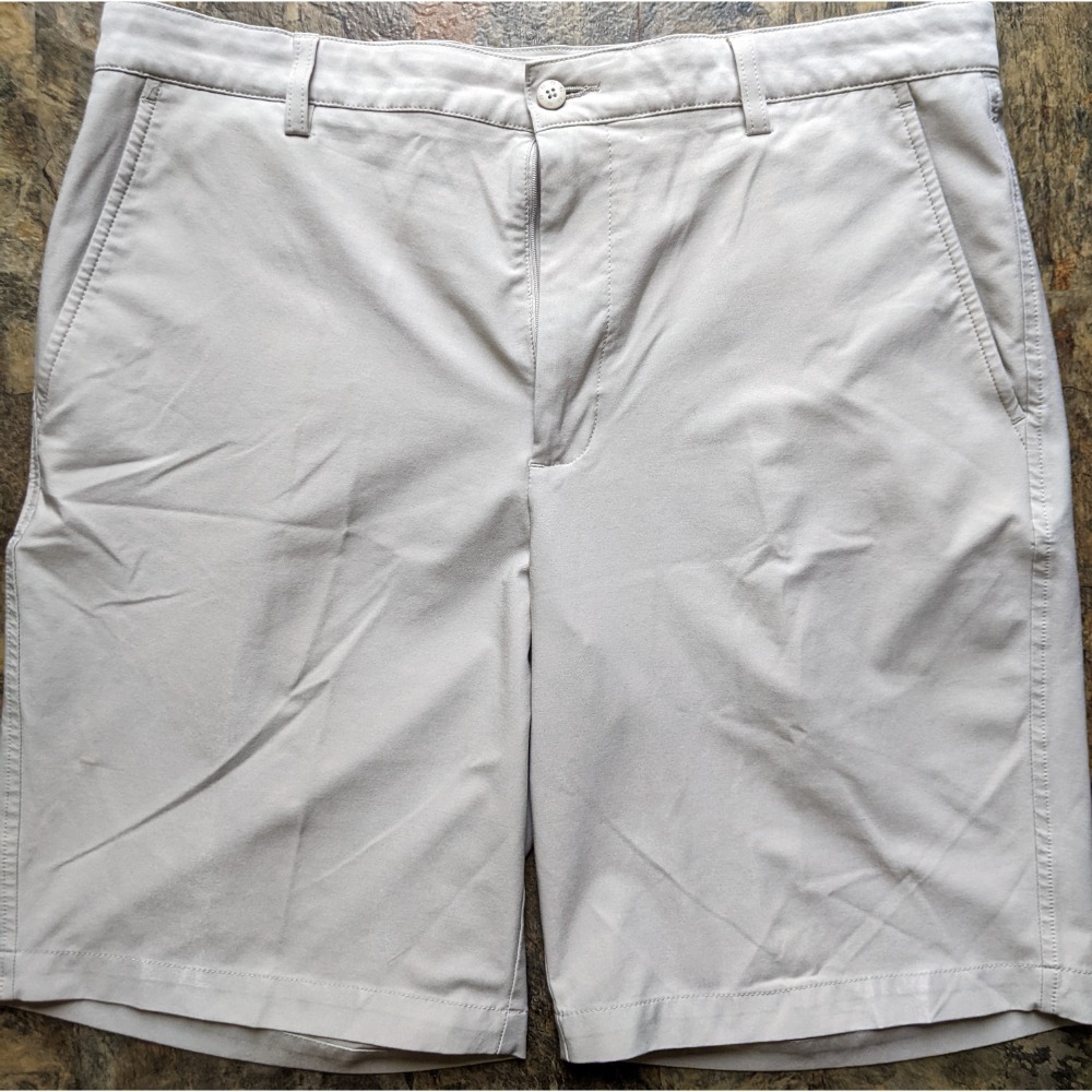 Men's FOOTJOY Performance Moisture Wicking Shorts Khaki Size W36 10" Inseam